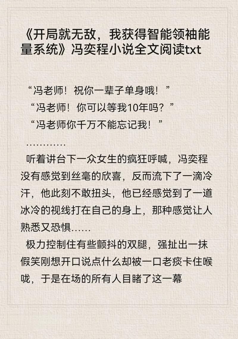 主人公拥有智能系统的小说的小说