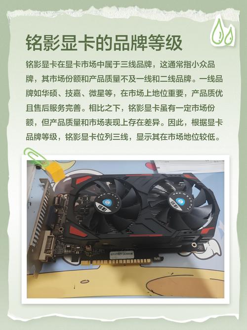 ...和二线显卡品牌,三线显卡品牌分别有哪些,还有“铭影”属于几线...