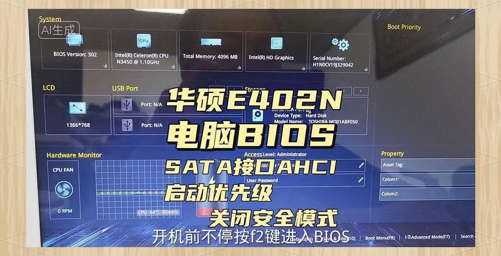 华硕笔记本怎么退出bios