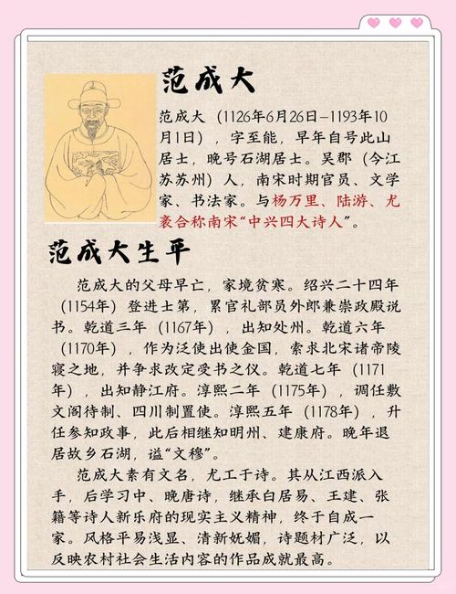 中国南宋前期尤袤、杨万里、范成大、陆游四位诗人合称诗歌史上的南宋...