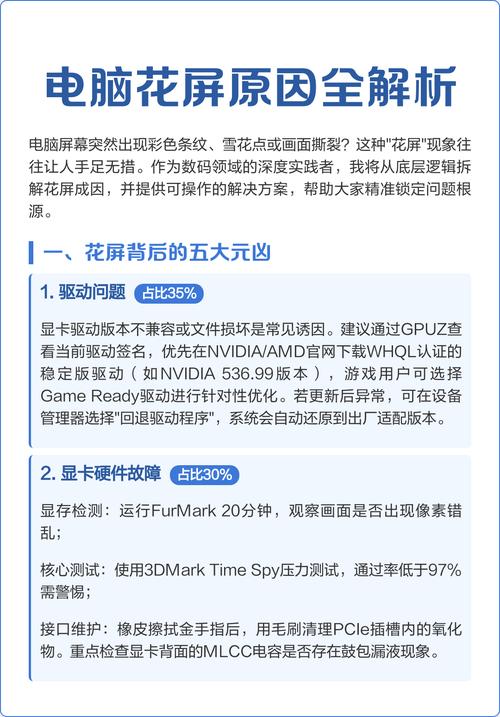 电脑花屏是什么原因