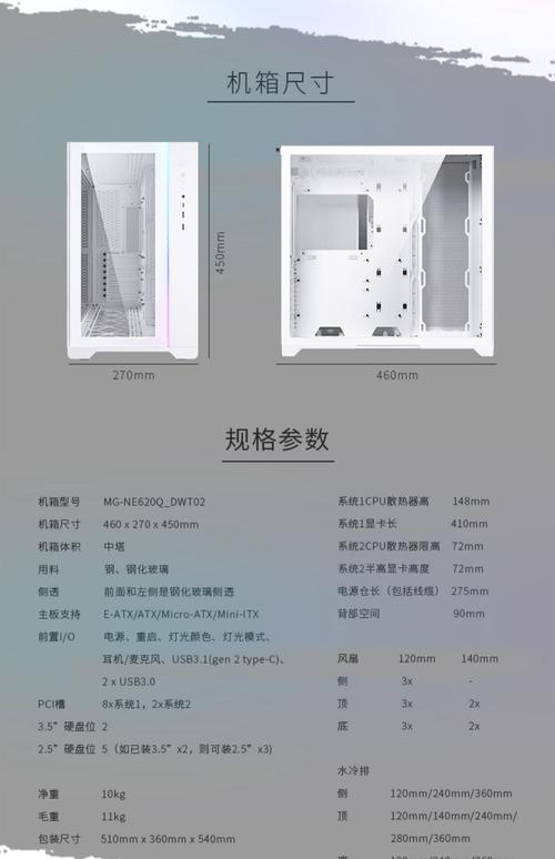 电脑主机一般尺寸多大