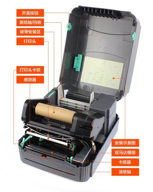 tsc标签打印机怎么装打印纸