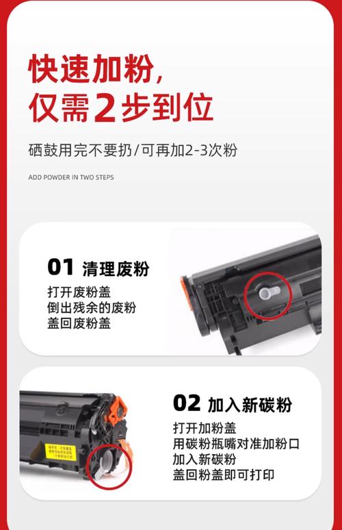 惠普打印机硒鼓加粉后打印不正常