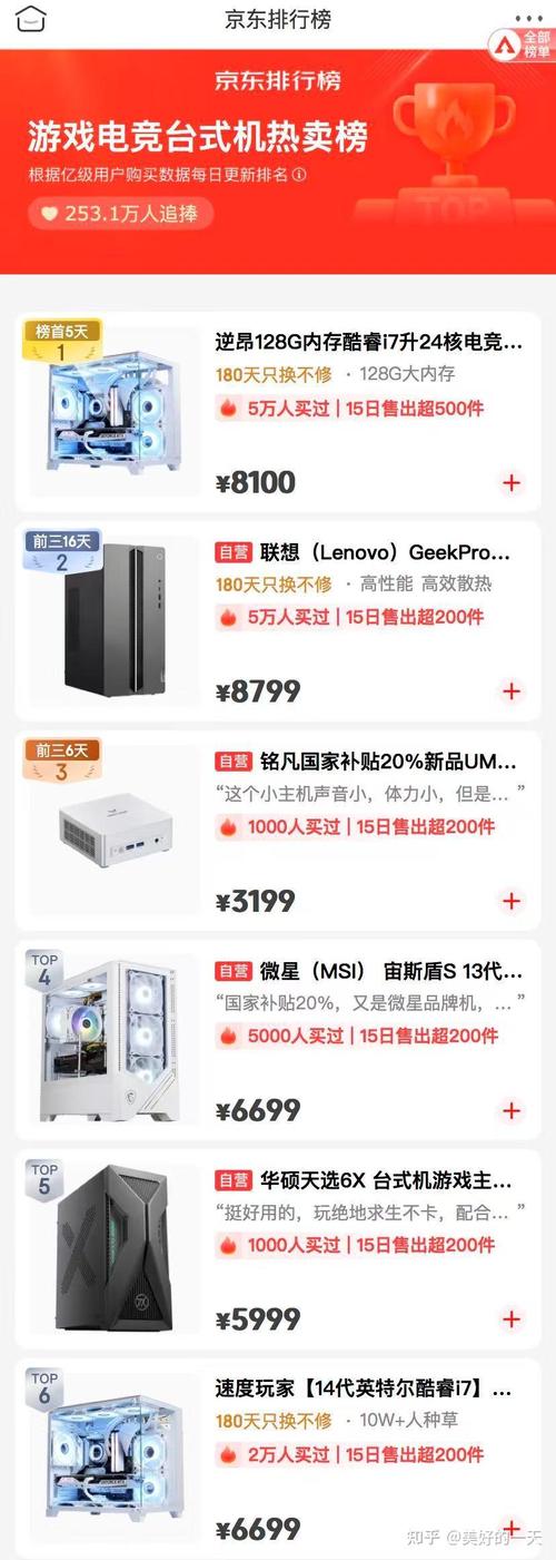 2025年台式机推荐!游戏电竞台式机销量排名榜top5!台式机电脑哪个牌子...