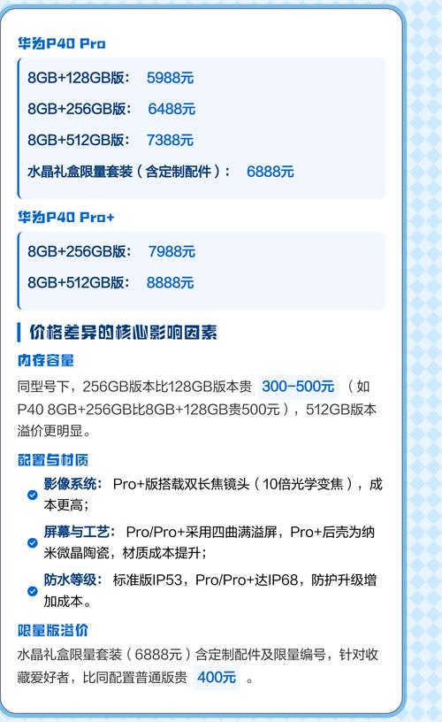 华为p40多少钱一部